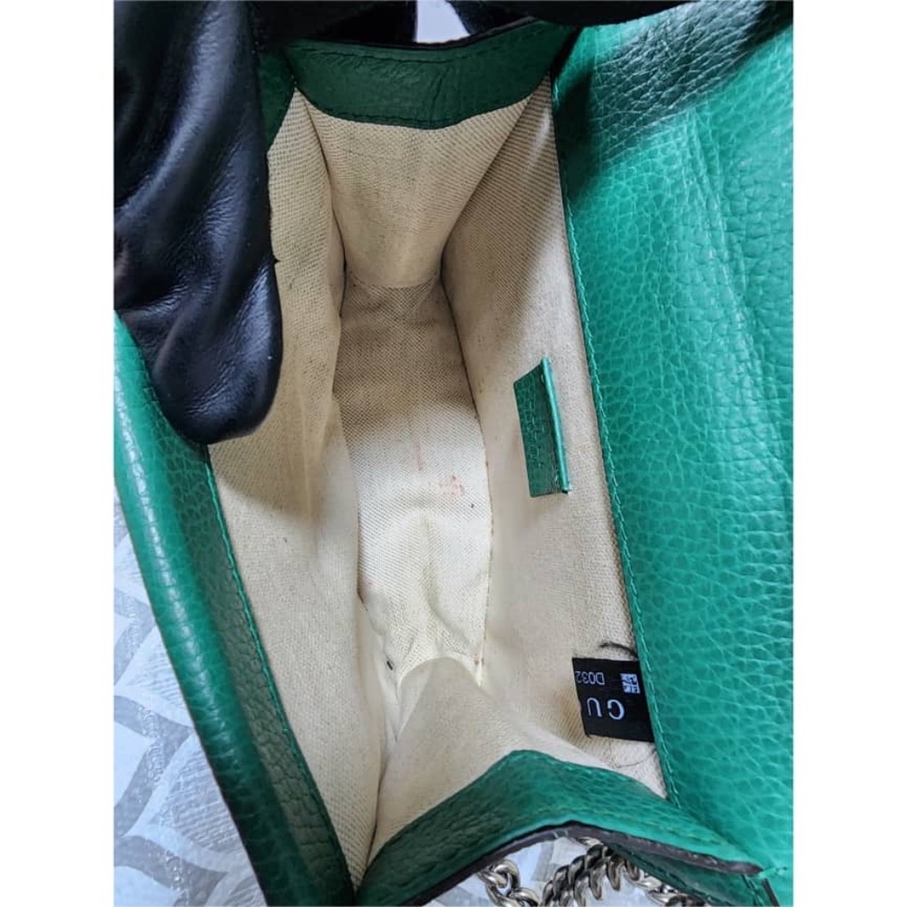Authentic Gucci Small Leather Dionysus Crossbody Bag Green - Picture 11 of 16